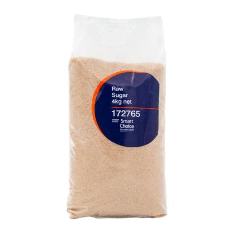 Natural raw sugar in a 4kg pack, ideal for healthier baking and sweetening, sourced sustainably from New Zealand.