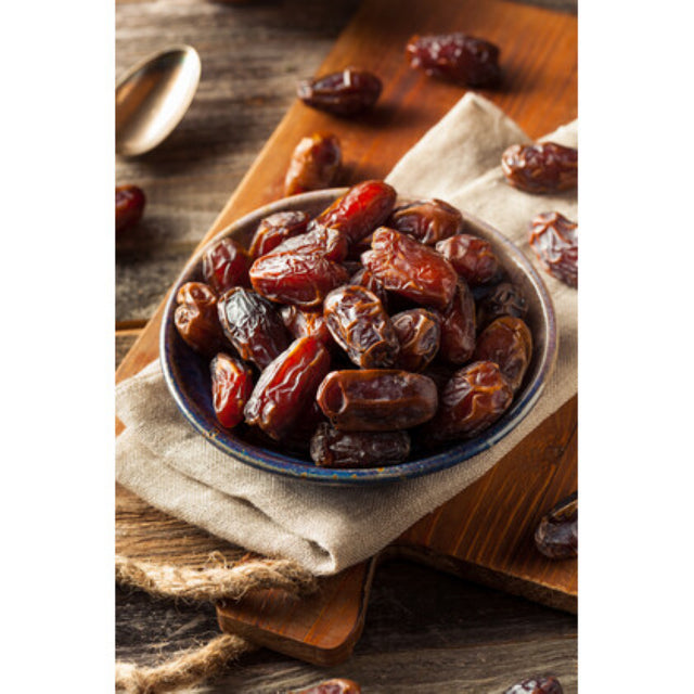 Whole pitted dates from Iran in a 3KG pack, perfect for nourishing snacks, baking, or adding natural sweetness to dishes.