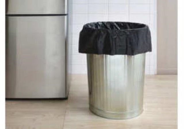 Durable black 80L perforated rubbish bags, 780x1020mm, ideal for efficient waste management in homes or businesses. Pack of 100.
