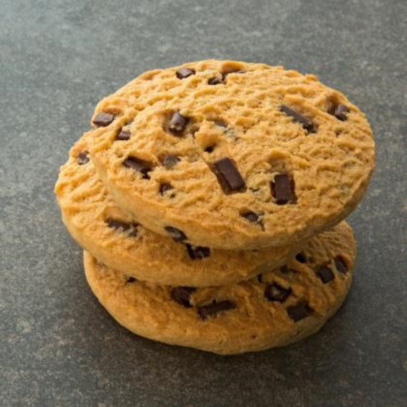 Premium chocolate chip biscuits from Bayside Baking Company, 30g each, perfect for snacking and sharing, 20 pieces in pack.