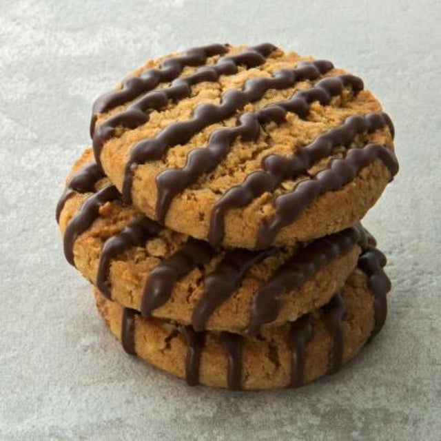 Crunchy chocolate biscuits from Bayside Baking Company, perfect for a delicious snack or treat.