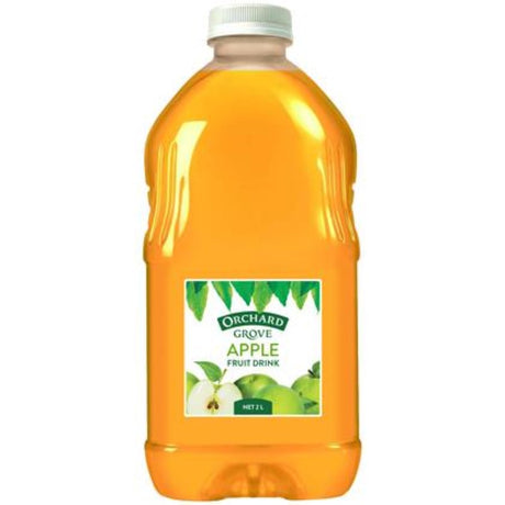 Refreshing Orchard Grove Apple Juice 2L, made from handpicked apples, packed with Vitamin C and antioxidants.