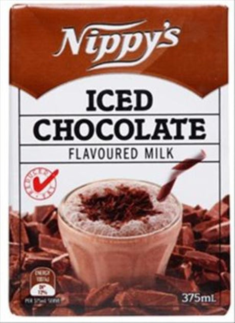 24 bottles of Nippys Milk Iced Chocolate, rich in flavor and perfect for on-the-go refreshment or pantry stocking.