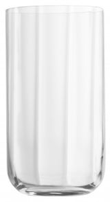 Set of 4 Luigi Bormioli Jazz Long Drink tumblers featuring Art Deco design, made from ultra-clear, durable SON.hyx glass.