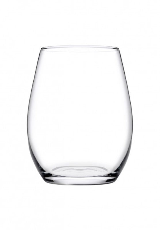 Pasabahce Amber Stemless Wine Glass Set of 6, 350ml; modern, durable design, perfect for wine, cocktails, and everyday use.