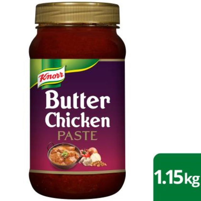 Knorr Pataks Paste Butter Chicken 1.15KG, featuring a blend of mild spices for authentic Indian cuisine at home.