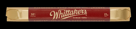 Whittaker's Dark Chocolate Bars (25g) in a 48-pack, featuring rich flavor and smooth texture, perfect for indulgence.