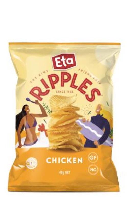 Chips Ripple Cut Chicken - Ripples - 24X40G