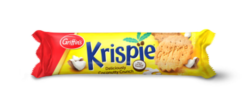 Crispy Griffin's Biscuit Krispie, 250G pack, perfect for snacks or pairing with beverages, made in New Zealand.