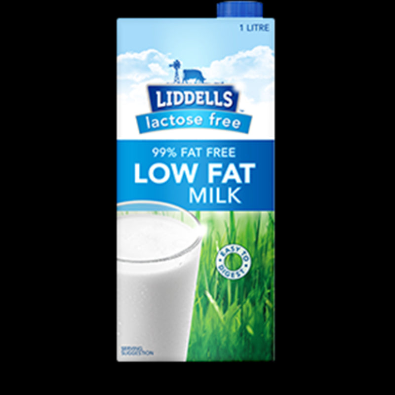 Milk Lactose Free Low Fat - Liddells - 1L