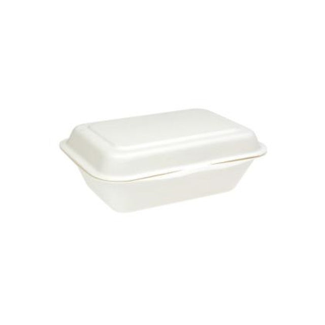 Biodegradable burger clams from Green Choice, made from renewable sugarcane, 183x135x64mm, pack of 10 sleeves of 50.