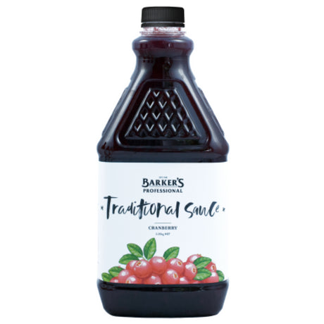 Cranberry sauce by Barkers in a 2.35KG jar for enhancing your dishes and recipes.