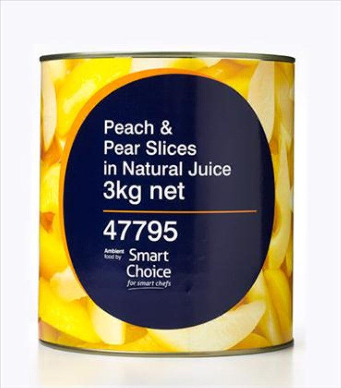 Peach & Pear Slices Natural Juice - Smart Choice - 3KG