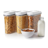 Airtight OXO Good Grips POP Cereal Dispenser Set includes three containers for fresh, organized snacks and dry goods.