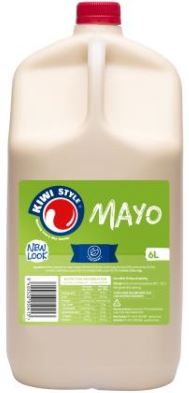 Creamy Kiwi Style Mayonnaise in a 6L pack, perfect for enhancing salads, sandwiches, and gourmet dishes.