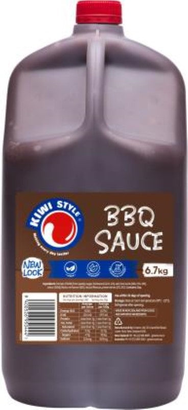 Kiwi Style Barbeque Sauce, 6.7KG, dark and flavorful, ideal for grilling, marinades, and dipping sauces.