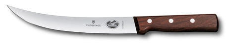 Victorinox Wood Breaking Knife (20cm) with ergonomic wooden handle, designed for precision meat cutting and elegant kitchen use.