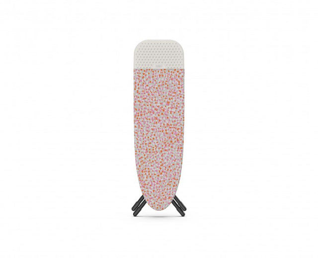 Compact Joseph Joseph Glide Easy-store Ironing Board with adjustable height and smooth setup, featuring a cotton cover and silicone iron rest.