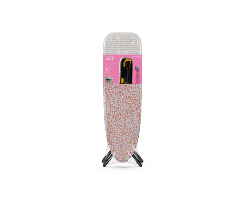 Joseph Joseph Glide Easy-store Ironing Board, compact design, easy to set up, height adjustable, with ergonomic handle and durable cover.