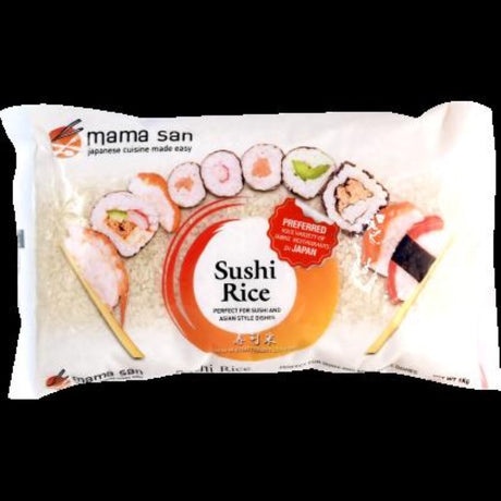 Premium 1KG Mama San sushi rice from Japan, perfect for authentic sushi making at home.