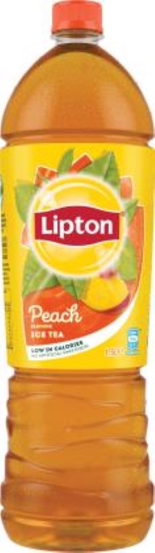 Refreshing Lipton Ice Tea Peach in a 6-pack of 1.5L bottles, perfect for quenching thirst on warm days.