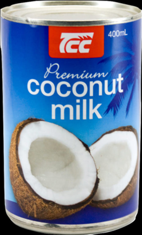 Creamy TCC Coconut Milk in a 400ML pack, perfect for enhancing curries, desserts, and beverages with tropical flavor.