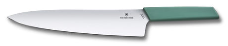 Victorinox Swiss Modern Sage Carving Knife, 25cm, designed for precise slicing of larger meats with an ergonomic handle.