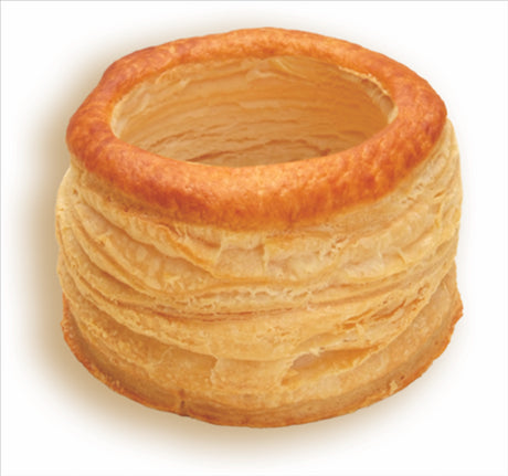 Classic 55mm Vol Au Vent pastries from Lincoln Bakery, perfect for appetizers or main dishes, packed 6PC.