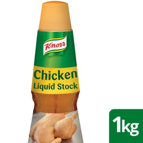 Knorr Stock Chicken Concentrate, 1L, enhances dishes with rich, savory chicken flavor from slow-simmered bones.