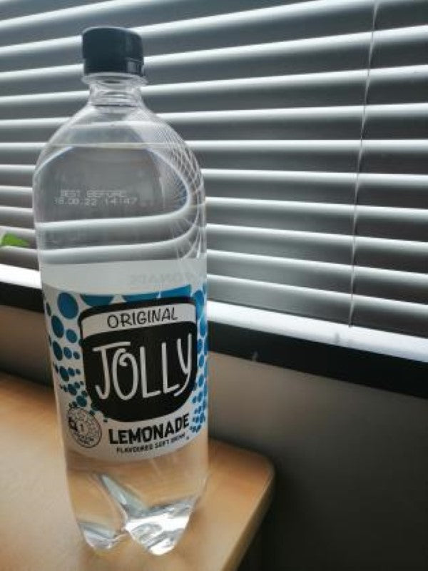 Refreshing Jolly Lemonade in a 1.5L bottle, made with real New Zealand lemons for a zesty thirst-quencher.