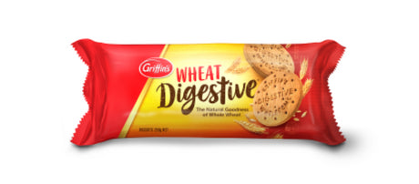 Classic Griffin's Digestive Plain Biscuits, 250g pack, perfect for tea breaks or delightful desserts, made in New Zealand.