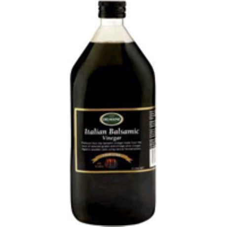 Premium 2L Delmaine Balsamic Vinegar from Italy, aged in wooden casks for rich flavor and 6% acidity, perfect for culinary use.