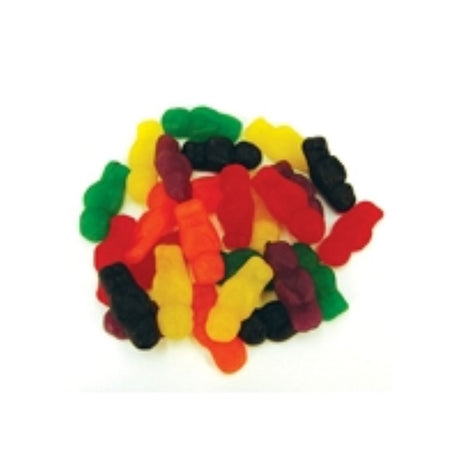 Colorful 1KG pack of gluten-free Rainbow Jelly Babies, featuring fruity flavors and perfect for sharing or snacking.