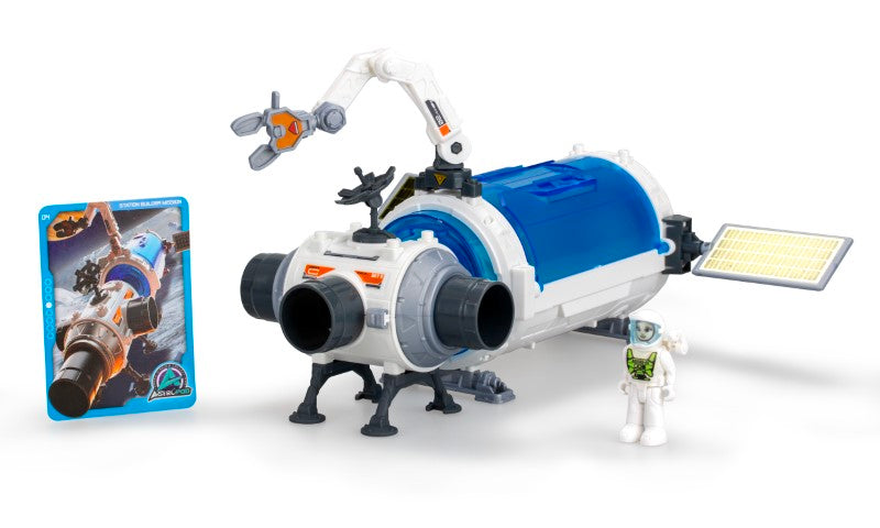 Astropod kit featuring random missions to explore Europa, with equipment and engaging story-driven challenges.