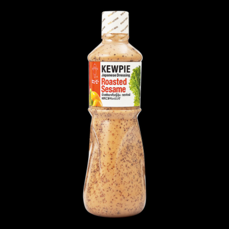 Creamy Kewpie Dressing Sesame Roasted in a 1L bottle, rich with deep-roasted sesame flavor for salads and marinades.