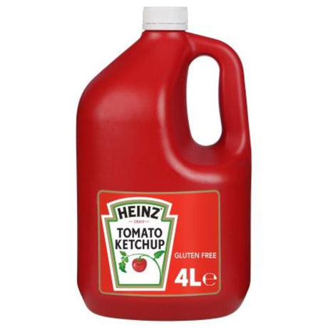 Heinz Tomato Ketchup 885 in a 4L bottle, perfect for enhancing meals with rich flavor and versatile culinary uses.