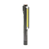 Compact Nebo Lil Larry flashlight with 250 lumens, magnetic base, multiple light modes, and durable anodised aluminium body.