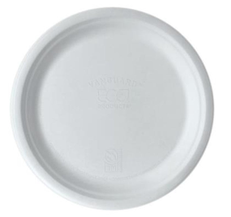 Plate Biocane 10 Inch Round White - Detpak - 50PC