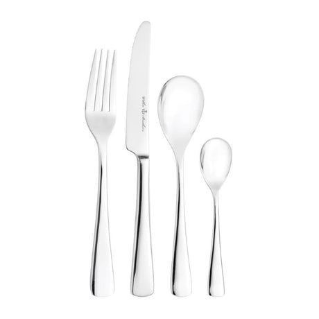 24-piece Wilkie Brothers Kingston stainless steel cutlery set with knives, forks, and spoons for elegant dining experiences.