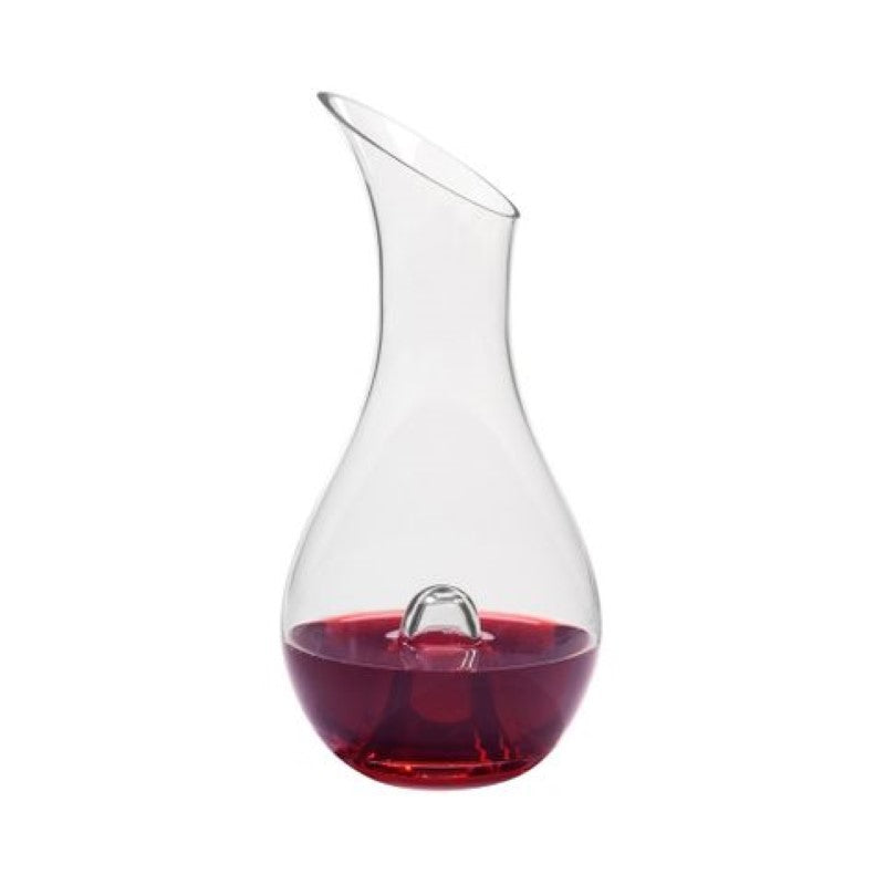 Artland Sommelier Glass Wine Decanter with elegant design, thumb hole for easy pouring, and 1400ml capacity, perfect for wine lovers.