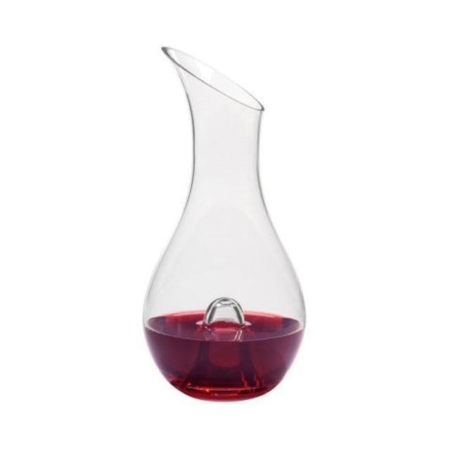 Artland Sommelier Glass Wine Decanter with elegant design, thumb hole for easy pouring, and 1400ml capacity, perfect for wine lovers.