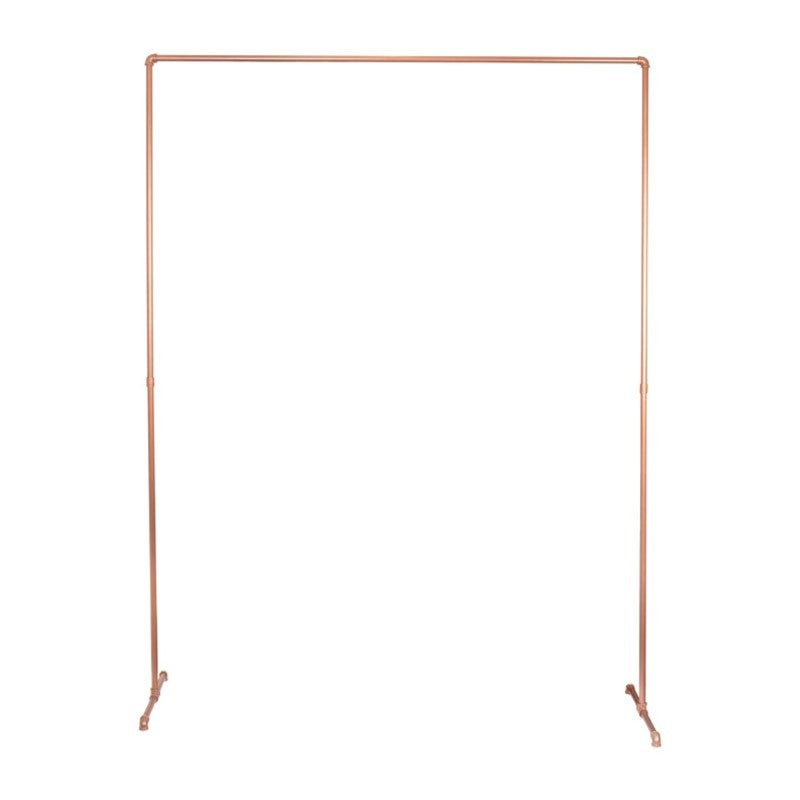 Botanical Wedding Backdrop with Copper Frame, 2m high x 1.5m wide, perfect for floral displays and photo opportunities.