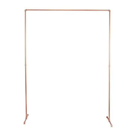 Botanical Wedding Backdrop with Copper Frame, 2m high x 1.5m wide, perfect for floral displays and photo opportunities.