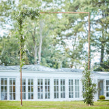 Botanical Wedding Backdrop in durable copper frame, 2m high by 1.5m wide, perfect for floral arrangements and photo ops.