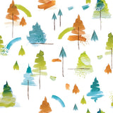 Christmas-themed wrapping paper featuring elegant abstract trees, eco-friendly, 600mm wide, 40m long, perfect for holiday gifts.