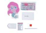 A colorful Crystal Art kit featuring a sparkly Ariel figurine from Disney, perfect for creative fun for ages 6 and up.