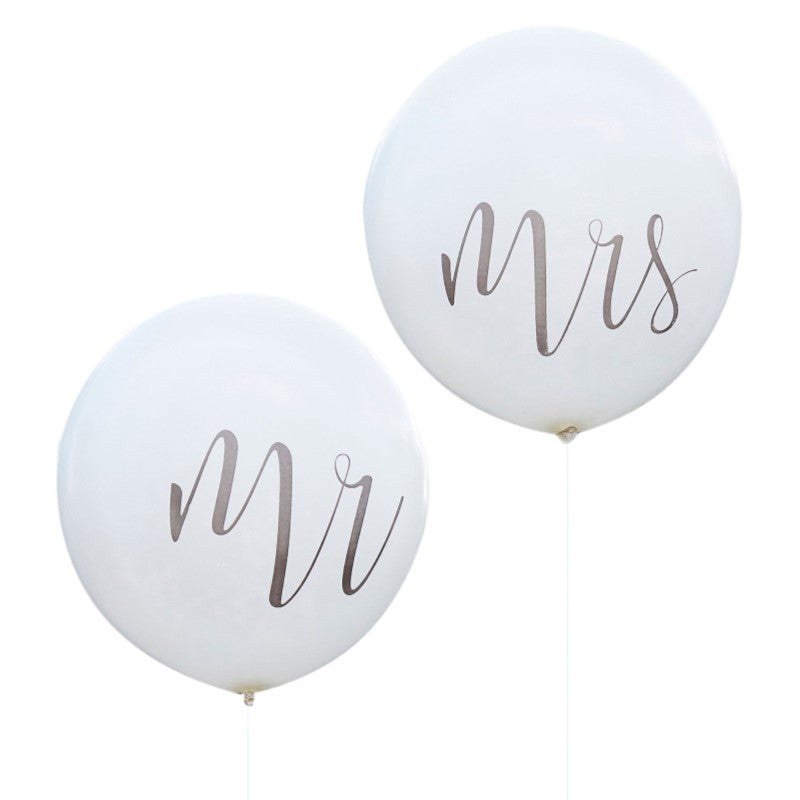 "Rustic Country Balloons - 36" - Mr And Mrs - Pack of  of 2
