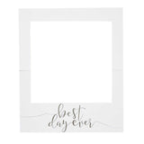 Rustic Country Giant Polaroid Sign for photo booths, measuring 60cm W x 72cm H, perfect for capturing memories at events.