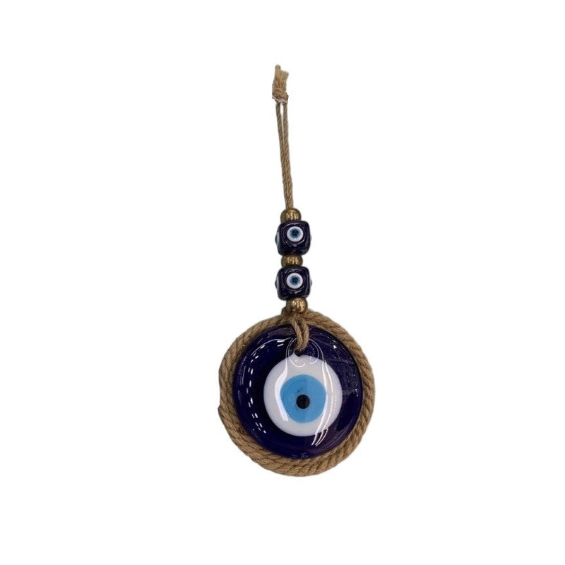 Evil Eye Rope Wrap featuring a protective glass All Seeing Eye charm, designed to ward off negative energies elegantly.