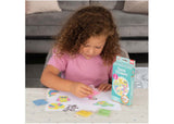 Colorful sand-infused adhesive stickers for creative play, perfect for kids' arts and crafts projects.